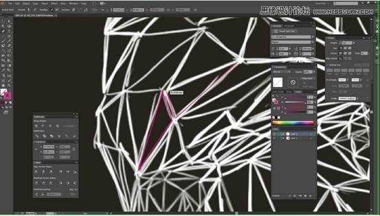 Photoshop结合AI制作超酷的低多边形头像