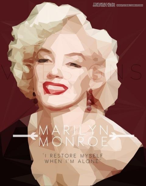 Photoshop结合AI制作超酷的低多边形头像