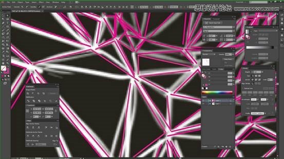 Photoshop结合AI制作超酷的低多边形头像