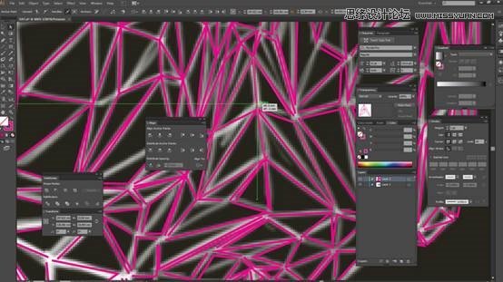 Photoshop结合AI制作超酷的低多边形头像