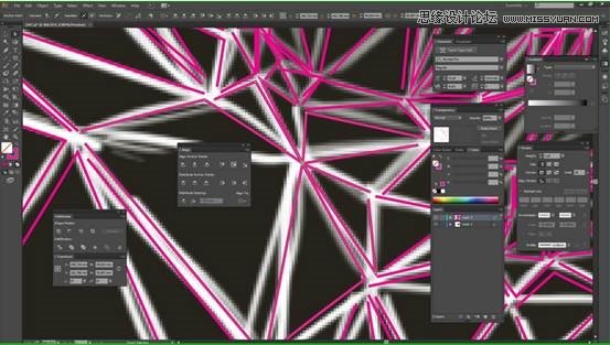 Photoshop结合AI制作超酷的低多边形头像