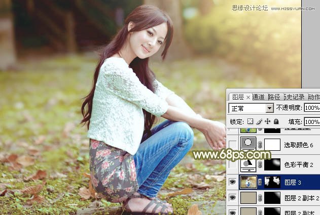 Photoshop调出果子照片甜美日系效果