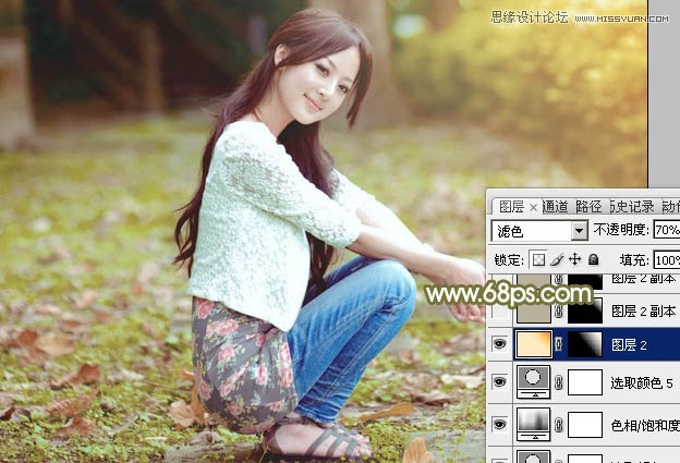 Photoshop调出果子照片甜美日系效果