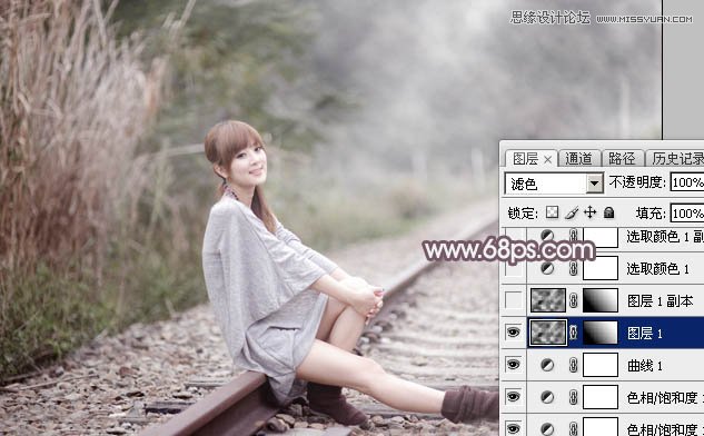 Photoshop调出果子照片唯美的粉色效果