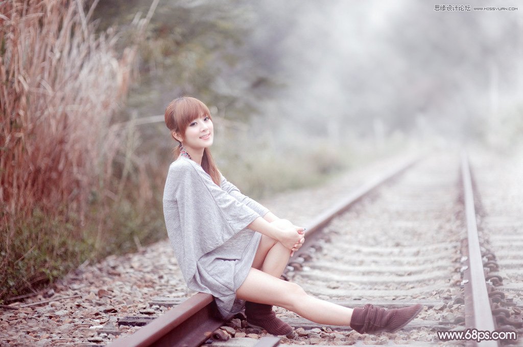 Photoshop调出果子照片唯美的粉色效果