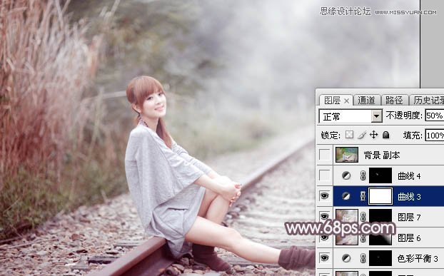 Photoshop调出果子照片唯美的粉色效果