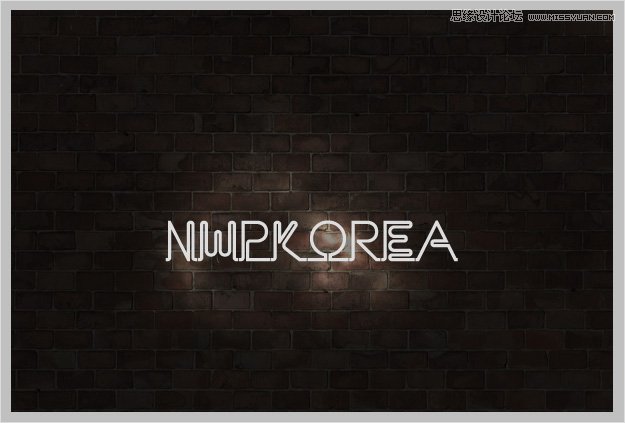 Photoshop制作蓝色梦幻的霓虹字教程