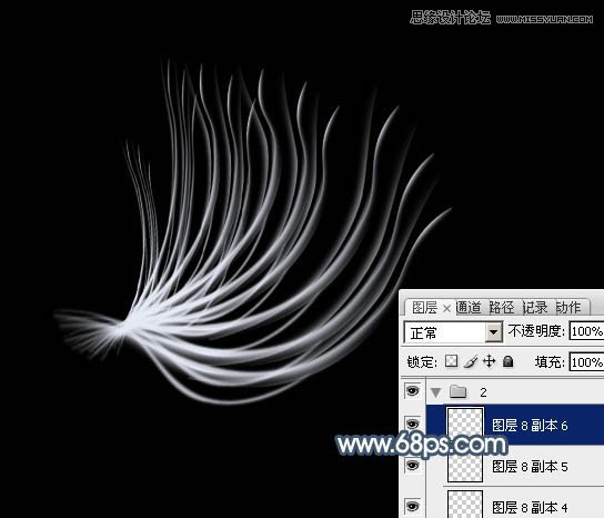 Photoshop绘制唯美抽象的花朵教程