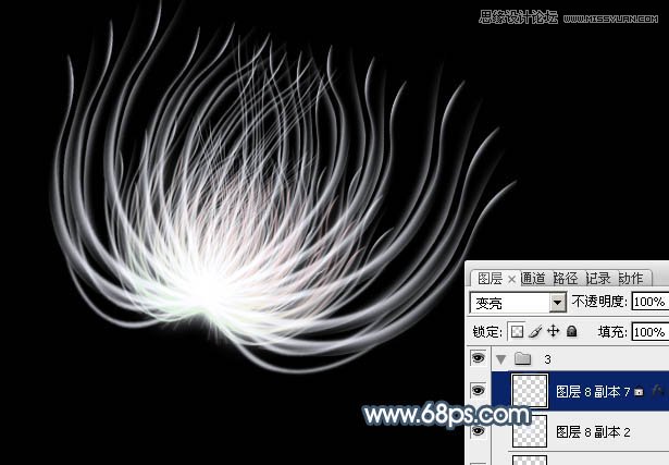 Photoshop绘制唯美抽象的花朵教程