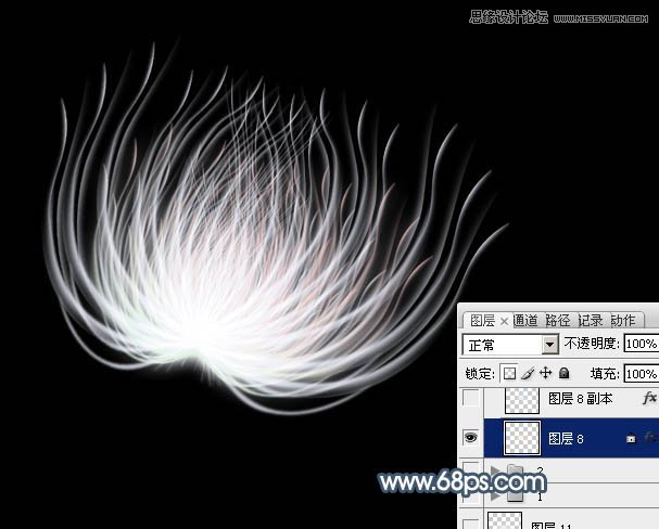 Photoshop绘制唯美抽象的花朵教程