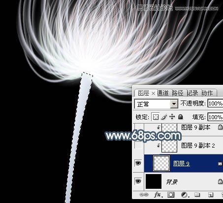 Photoshop绘制唯美抽象的花朵教程