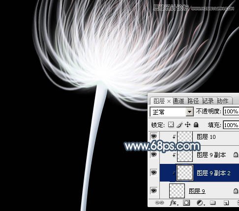 Photoshop绘制唯美抽象的花朵教程