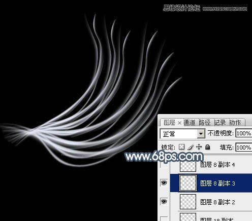 Photoshop绘制唯美抽象的花朵教程