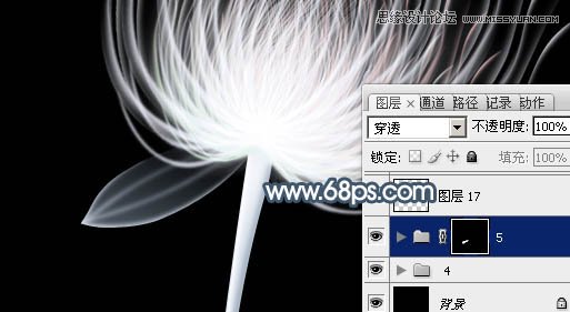 Photoshop绘制唯美抽象的花朵教程