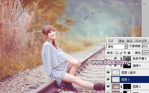 Photoshop调出果子美女照片唯美的淡红效果