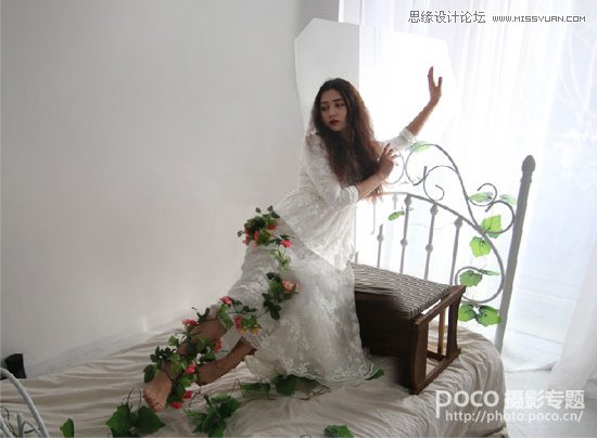 Photoshop合成创意的悬浮人像场景