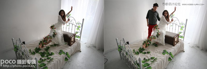 Photoshop合成创意的悬浮人像场景