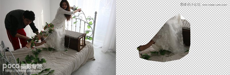 Photoshop合成创意的悬浮人像场景