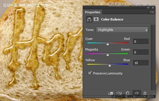 Photoshop制作晶莹剔透的蜂蜜艺术字