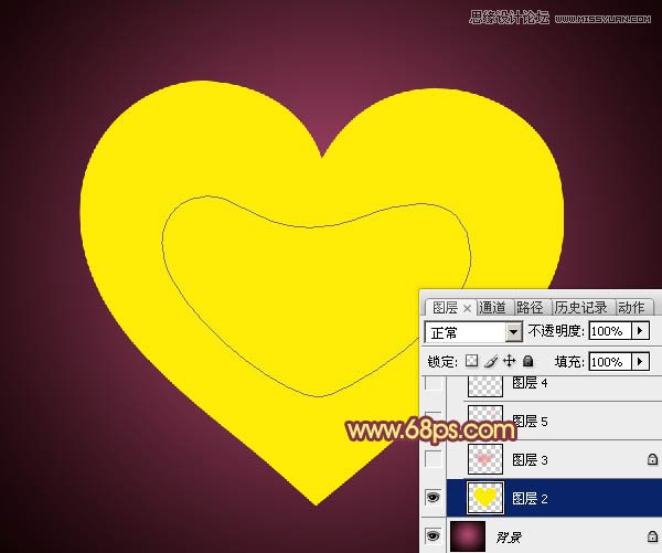 Photoshop制作梦幻的光斑心形教程