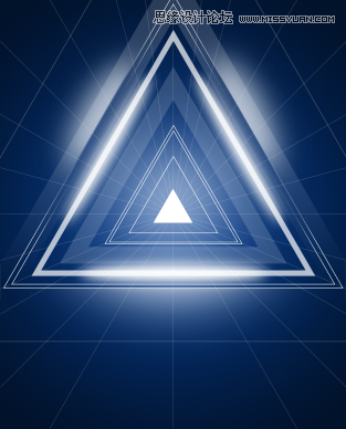 Photoshop制作绚丽的放射光线背景教程