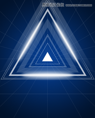 Photoshop制作绚丽的放射光线背景教程