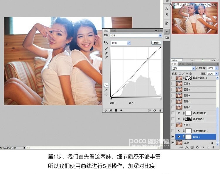 Photoshop调出美女私房照淡雅日系效果