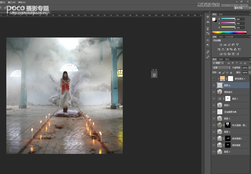 Photoshop合成飘逸梦幻的人像作品