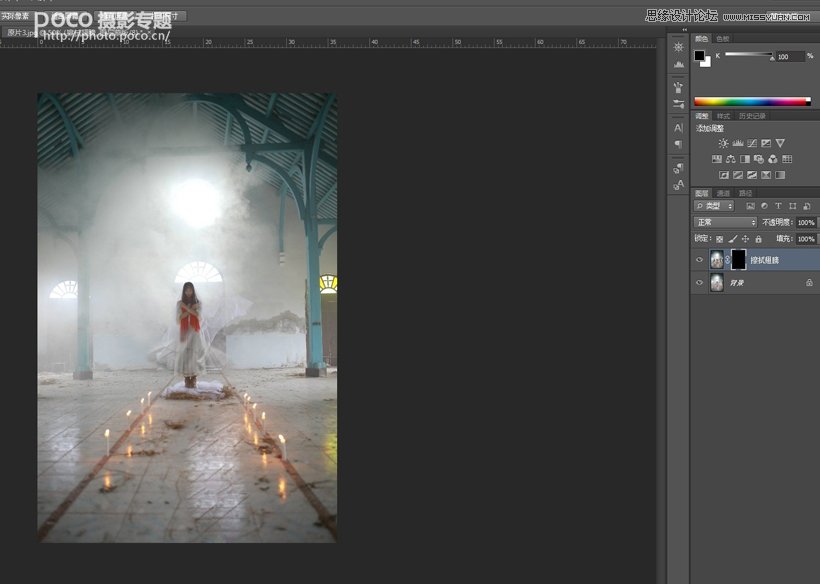 Photoshop合成飘逸梦幻的人像作品