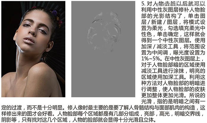 Photoshop给室内美女添加质感的肤色