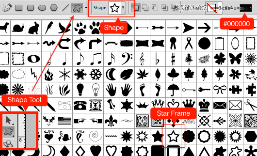 Photoshop巧用自定义形状快速打造图案