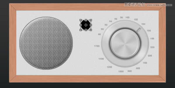 Photoshop绘制逼真写实的高质感收音机