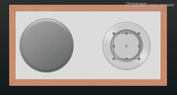 Photoshop绘制逼真写实的高质感收音机