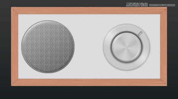 Photoshop绘制逼真写实的高质感收音机