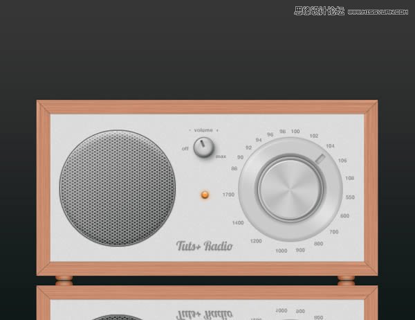 Photoshop绘制逼真写实的高质感收音机