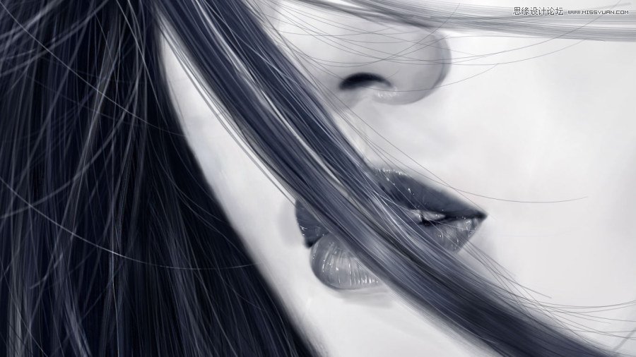 Photoshop绘制美丽的CG少女教程