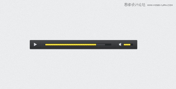 Photoshop设计精致的音频播放器界面