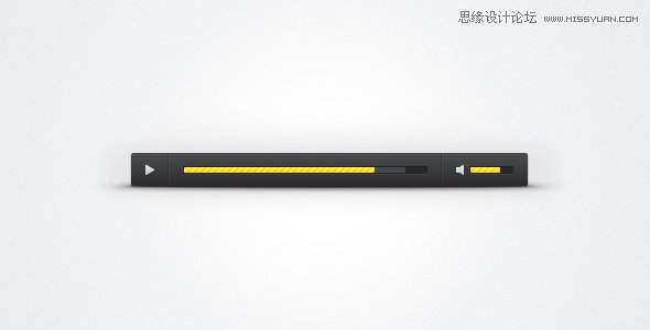 Photoshop设计精致的音频播放器界面