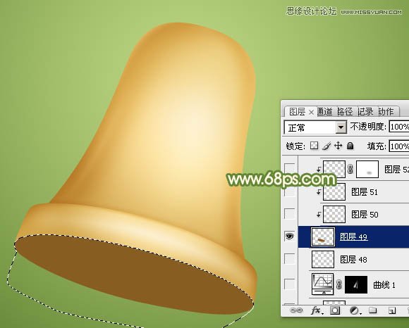 Photoshop绘制逼真的立体铃铛教程