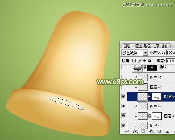 Photoshop绘制逼真的立体铃铛教程