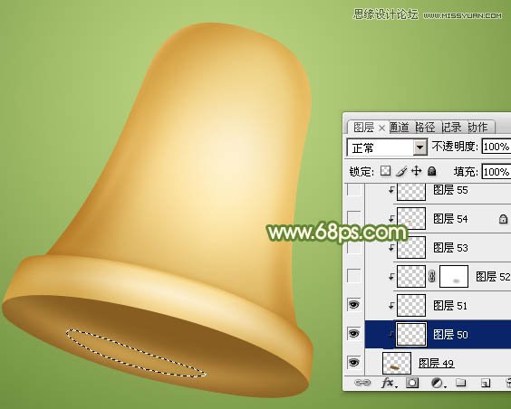 Photoshop绘制逼真的立体铃铛教程