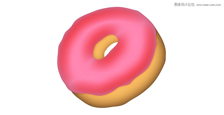 Photoshop绘制美味可口的甜甜圈教程