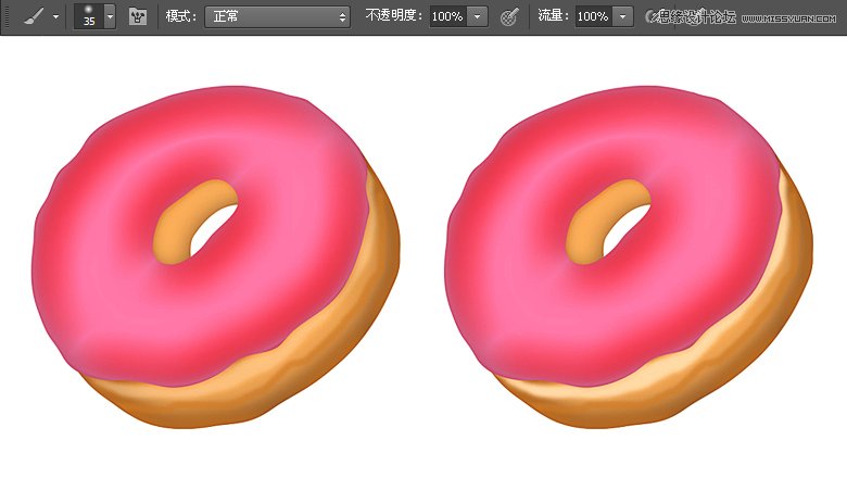 Photoshop绘制美味可口的甜甜圈教程