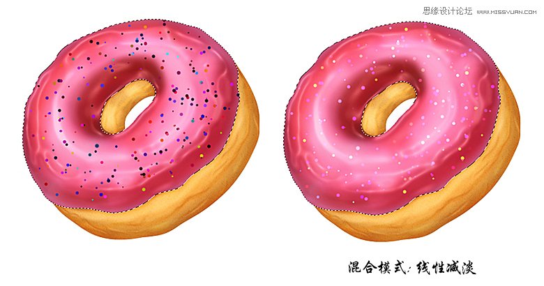 Photoshop绘制美味可口的甜甜圈教程