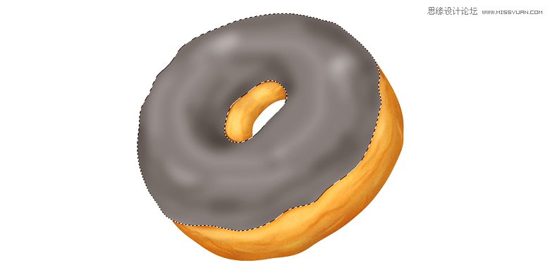 Photoshop绘制美味可口的甜甜圈教程