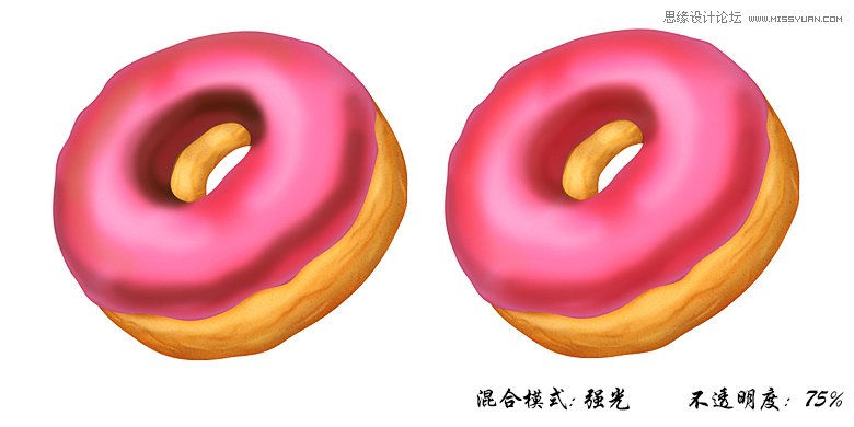 Photoshop绘制美味可口的甜甜圈教程