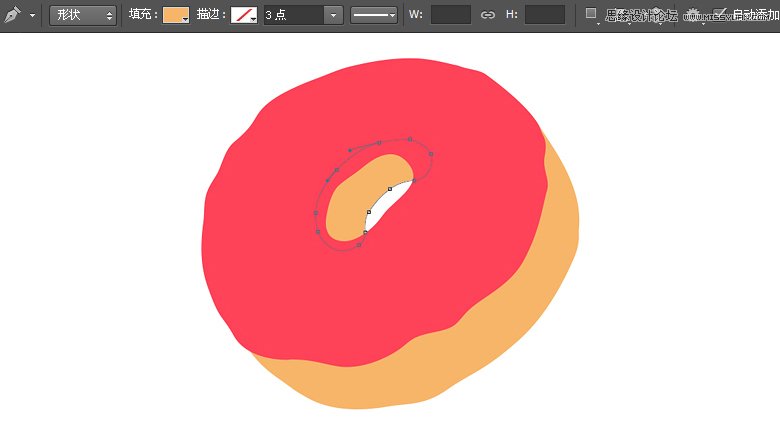 Photoshop绘制美味可口的甜甜圈教程