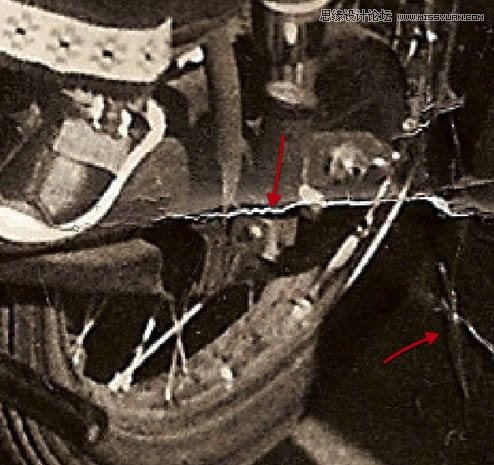 Photoshop修复严重损毁的老照片