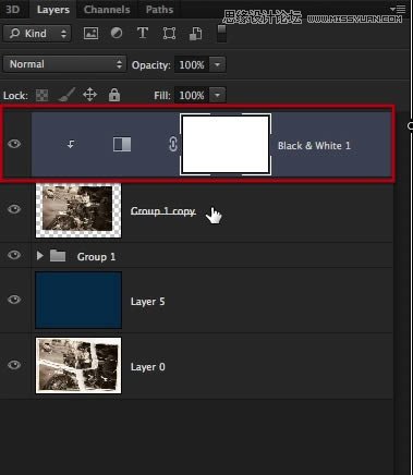 Photoshop修复严重损毁的老照片