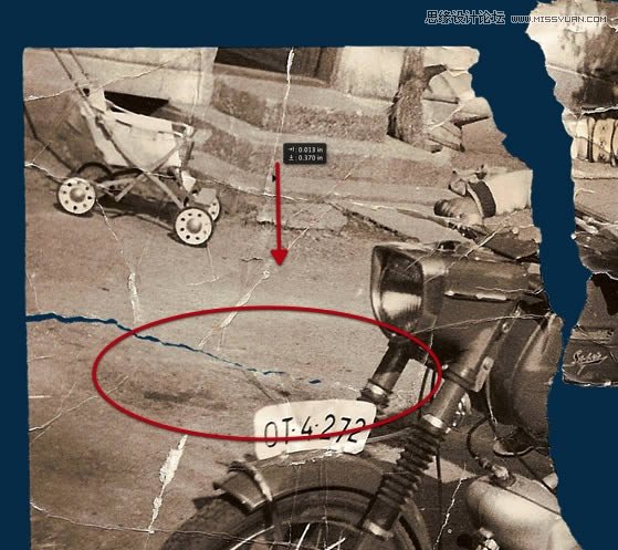 Photoshop修复严重损毁的老照片